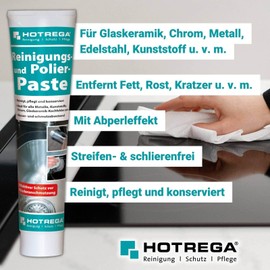 Hotrega Cleaning and Polishing Paste, 1x 125 ml