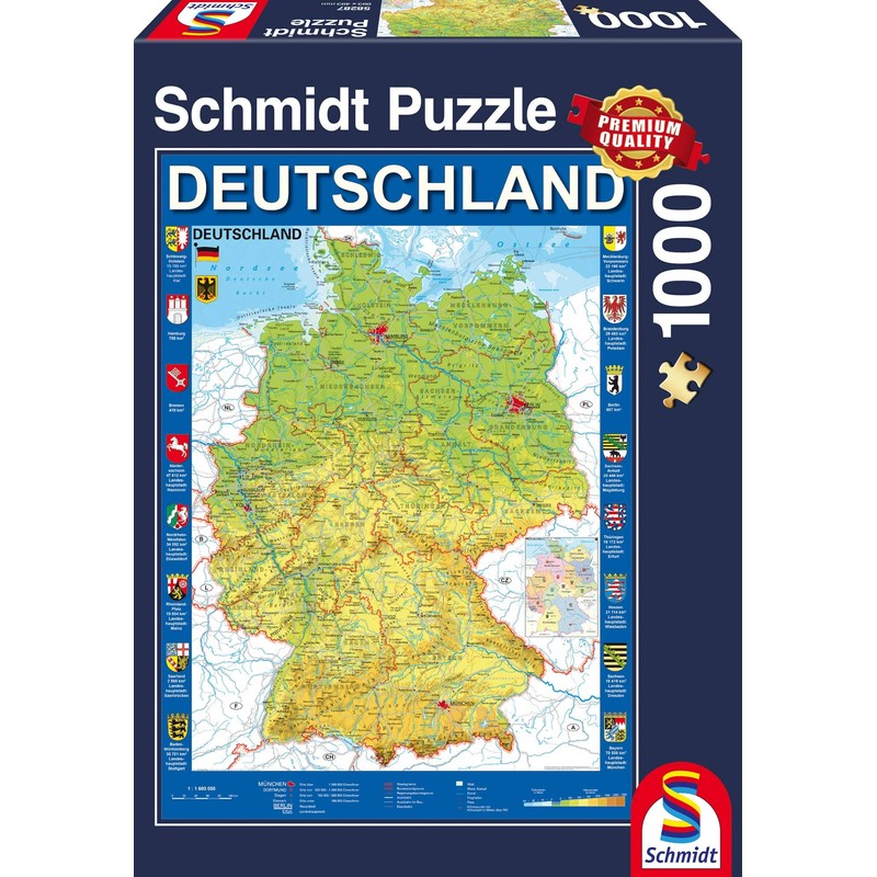 Schmidt Spiele 58287 Puzzle, Blue