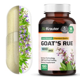 BIO KRAUTER BIO KRAUTER Goats Rue Lactation Support Capsules 1200 mg - 100 Count - Goats Rue Capsules - Natural Breastfeeding Supplements