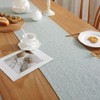 COMFEELING Camino de mesa costero azul de 13 x 90