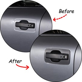Moittellc Car Exterior Door Handle Bowl Sticker Covers Compatible with Nissan Titan 2016-2023, Door Bowl Protector Trim Cover, Door HandleCup Anti-Scratch Decorate Sticker Accessories (Matte Black)