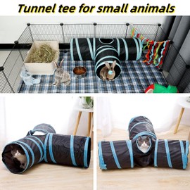 Voarge Cat Tunnel, Large indoor outdoor Collapsible Pet Toy, Used for puppies, rabbits, guinea pigs, indoor/outdoor use
