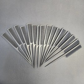Professional Tail Comb Hairbrush for Bangs Styling Black 100ea