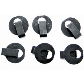 SFS Chevy Throttle Cable Clips- Fits 1/4" Rod With 5/32" Groove- 6 clips- #013