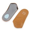 3/4 Leather Orthotic Inserts with Metatarsal Pad, Arch Support Insoles
