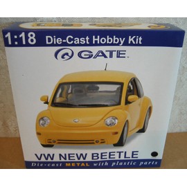 Gateway Gate VW New Beetle Coupe ‘98 Black Car Hobby Model Kit Die-Cast 1:18 Scale NEW