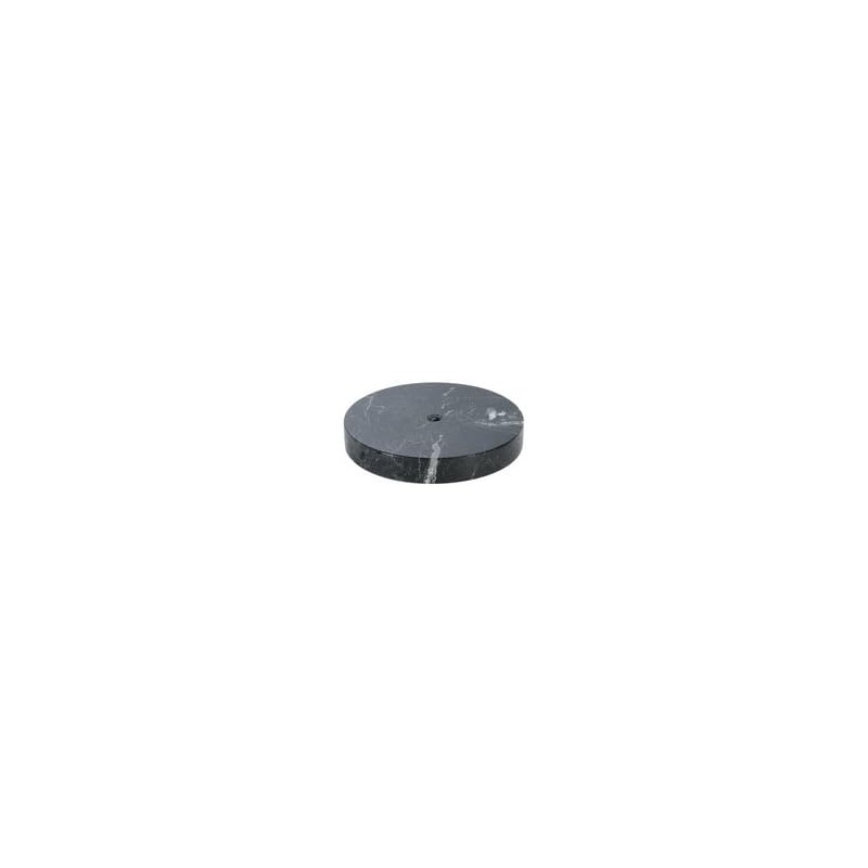 B&P Lamp® 5 Inch Diameter Round Black Onyx Base