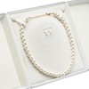 COWFEX Velvet Big Chunky Pearl Necklace Ring Gift Box Showcase