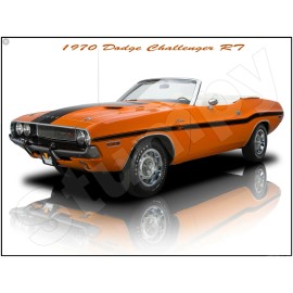 1970 Dodge Challenger RT  Metal Sign 9" x 12" or 12" x 16" - 9 x 12