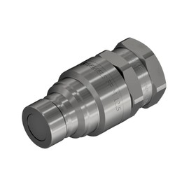 Gemels, Flat Face, Quick Release Couplings, Male, Carbon Steel (1/4" BSP, DN/ISO 6.3)