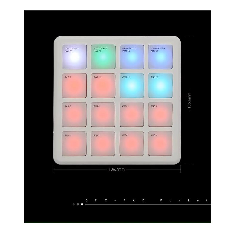 M-Vave SMC Pad Pocket Bluetooth Midi Controller