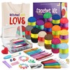 Crochet Kit for Beginners Adults and Kids, Knitting & Crochet