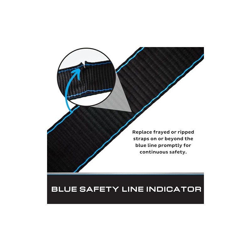 Tie Down 2 in. x 43 in. Stainless Steel Retractable