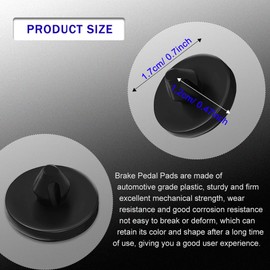 CHRYMUM 12PCS Car Brake Pedal Stop Pad Replacement OEM# 90541-06036,Car Brake Switch Stopper Compatible with Toyota Lexus Scion,Standard Brake Light Switch Stopper Car Accessories