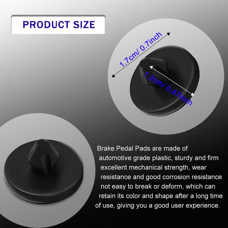 CHRYMUM 12PCS Car Brake Pedal Stop Pad Replacement OEM# 90541-06036,Car