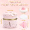 5PCS Powder Puff and Container, Portable Powder Puff Container for