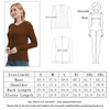 Women's Lightweight Round Neck Knit Cardigan Long Sleeve Button Down