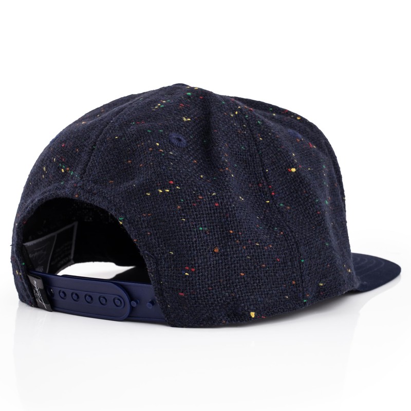 Blackskies Snapback cap, black, brown, grey wool screen, unisex premium