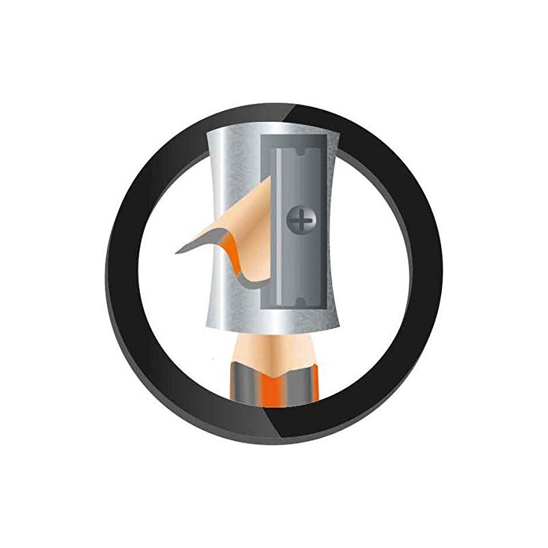 Maped BlackPeps Lpiz de Grafito, Triangular, Mina Resistente, Gris, paquete