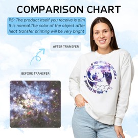 Tintnut Galaxy Sublimation Pattern Transfer Paper - 10 Sheets 12"x10" Space Stars Pattern Sublimation Transfer Paper Bundle for DIY Mugs, Tumblers, Key Chain, T-Shirts