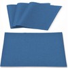 Linen Fabric Placemats Set of 4, Machine Washable, Heat Resistant,