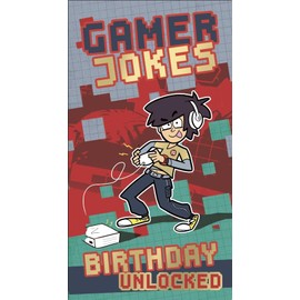 Funny Gamer Jokes Birthday card, Gamer Birthday Card, Boys Gamer Card, Birthday Gamer Card, Gamer Jokes Funny Birthday Card, Gold Foiled
