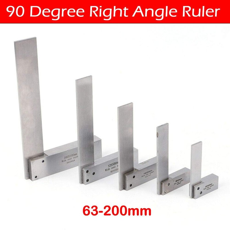 Engineers Square, 90 Degree Engineers Steel Set Square Ruler for