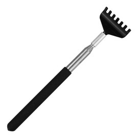 Back Scratcher,Stainless Steel Back Scratcher Massager, Telescoping Scratching Tool, Portable Extendable Back Scratcher with Telescopic Handle for Adults Men Women Itch Relief（Black