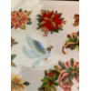 CHRISTMAS STICKER WREATH GLITTER FLOWERS DOVES FLOWERS BIRDS 2-SHTS -