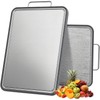 ANYZONE Stainless Steel Cutting Board for Kitchen, 17" x 11"