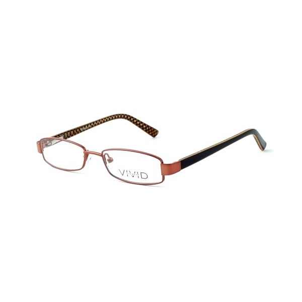 Calabria Viv Kids 117 Rectangular Reading Glasses +3.75 Brown Girls