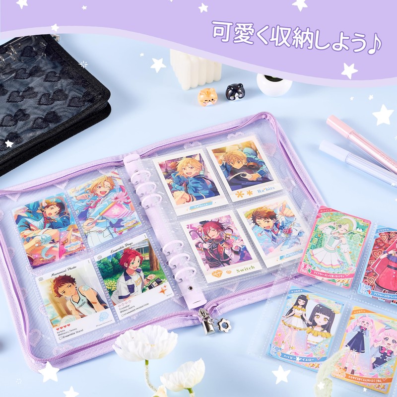 Trading Card Case, Pashkore Storage File, Trading Card Binder, A5,