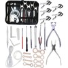 Jiayouy 26PCS Sax Repair Tool Kit include LED Leak Light