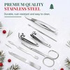 24 Pack Christmas Nail Clippers Manicure Kit, 8 in 1