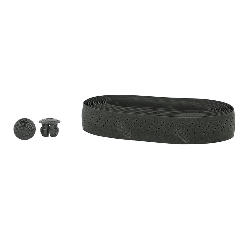 Deda Elementi Unisex-Erwachsene Finger 81 Perforiertes Lenkerband, Schwarz, Einheitsgröße