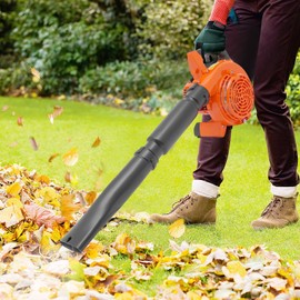 2-Stroke Cordless Leaf Blower,25.4CC Gas Powered Handheld Lawn Grass Leaf Blower,Single Cylinder Air Cooling Grass Leaf Vacuum for Fallen Leaves,Garbage,Dust Clean (750w/7500rpm)