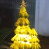 LED Christmas Lights Solar Tree Shaped Pathway Lights for Garden