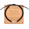 First Communion Gifts For Boys Girls, Stainless Steel Cross Bracelet