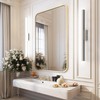 Ralbay 40inch Brushed Nickel Vanity Light with 5 Color Temperature