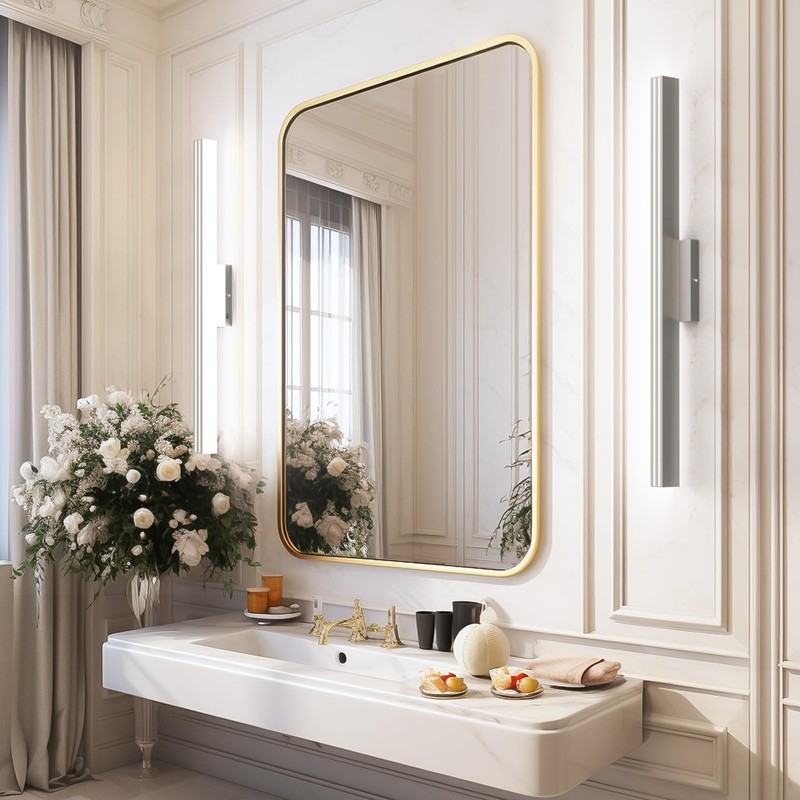 Ralbay 40inch Brushed Nickel Vanity Light with 5 Color Temperature