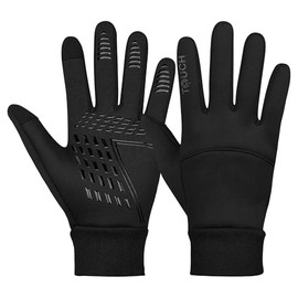 3S SPORTS Kids Children Boys Girls Cycling Winter Gloves Warm Gloves Touch Screen Anti-slip Thermal Gloves (Black, 3XS)