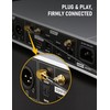 FUNCONECT 2 Pack to 1/4" Audio Adapter, RCA Female to