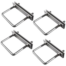 U-bolt, U bolt M8, U screws, 4 pieces, U threaded bracket with nut frame and washer for garden, motorhome, DIY, solar installation and mounting