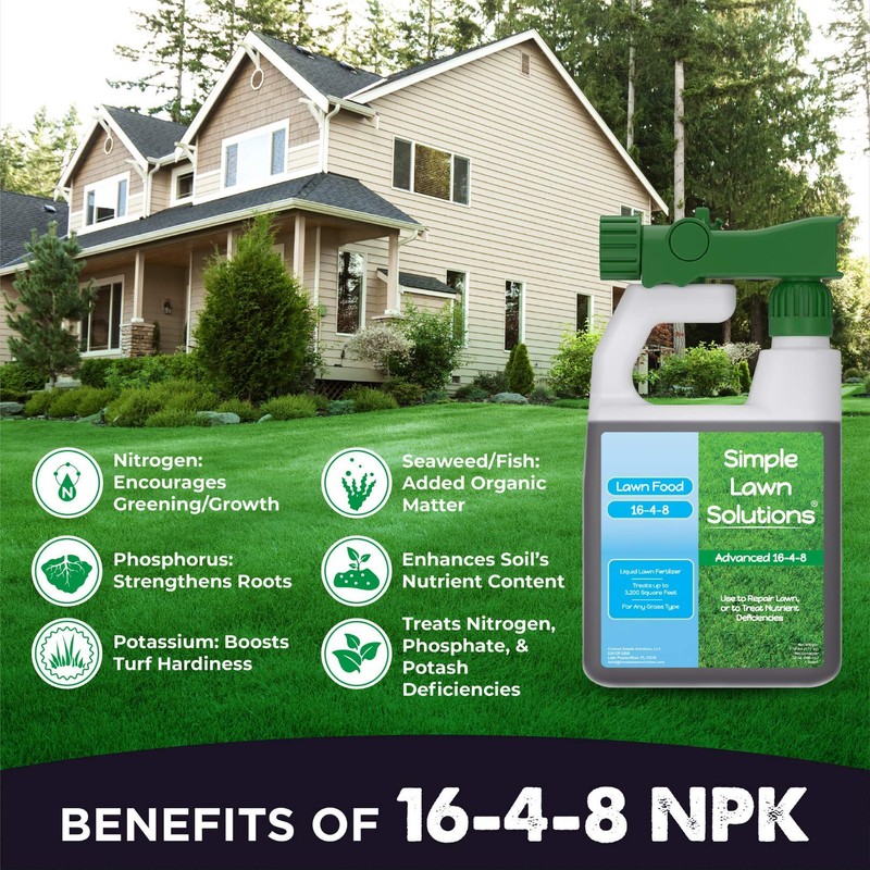 Advanced 16-4-8 Balanced NPK - Lawn Food Quality Liquid Fertilizer