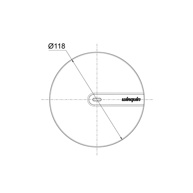 Wirquin 30723383 ABS Slim+ Dome for Drain Fittings Chrome-Plated