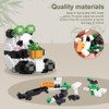 YANGUN Mini Panda Building Blocks, 3-Piece Panda Clamping Building Blocks