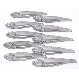 wLure Fishing Lures Metal Blank Unpainted Blade Lipless Jigging 10 per Pack BL6SP10