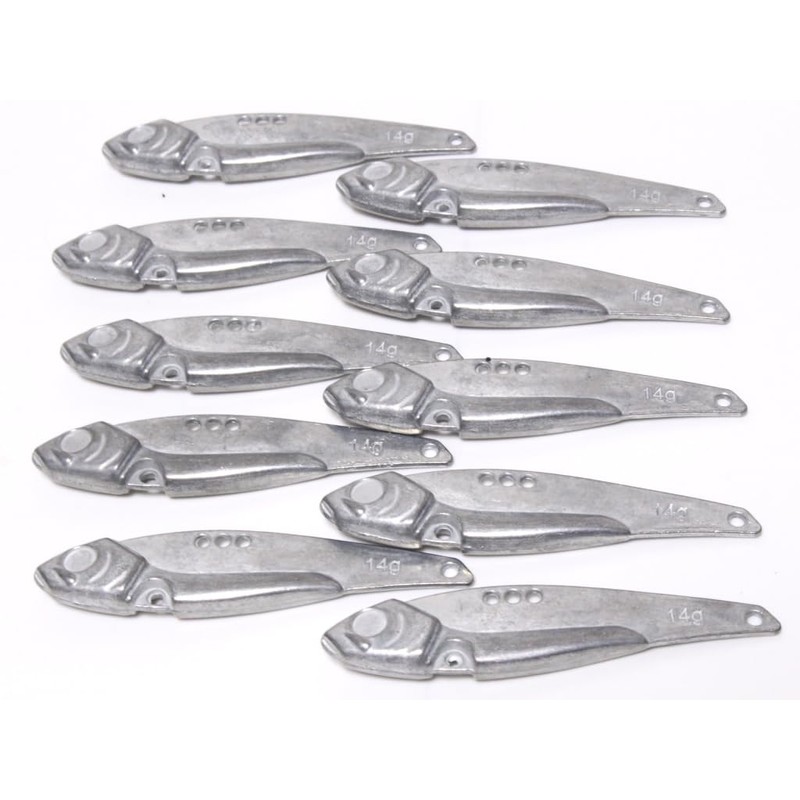 wLure Fishing Lures Metal Blank Unpainted Blade Lipless Jigging 10