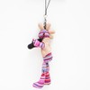 Kokopelli Doll X-Small Amulet Keychain, pink MIX