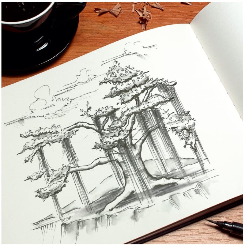 Rhodia Touch cf116126 Sketchbook, Drawing Paper, Pen & Ink, Wash